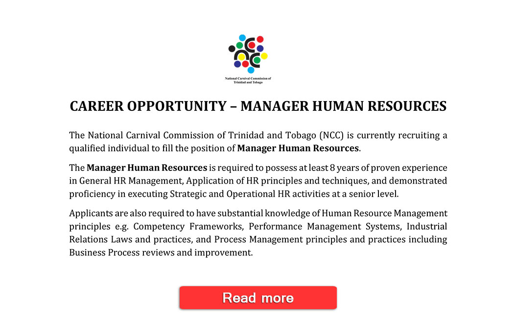 Vacancy Manager Human Resources