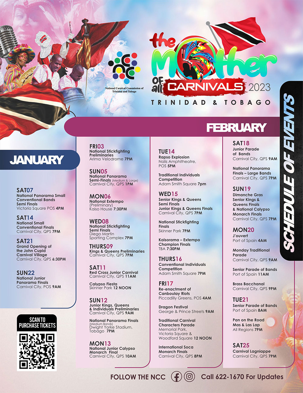 Carnival 2023 Calendar of Events