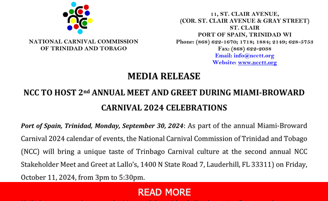 NCC TO HOST 2nd ANNUAL MEET AND GREET DURING MIAMI-BROWARD CARNIVAL 2024 CELEBRATIONS