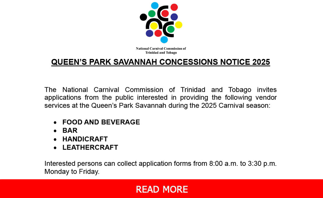 Queen’s Park Savannah Concessions Notice 2025