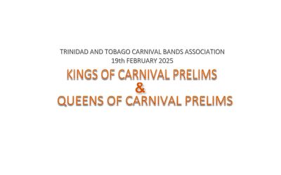 TTCBA Senior Kings and Queens of Carnival prelim results 2025