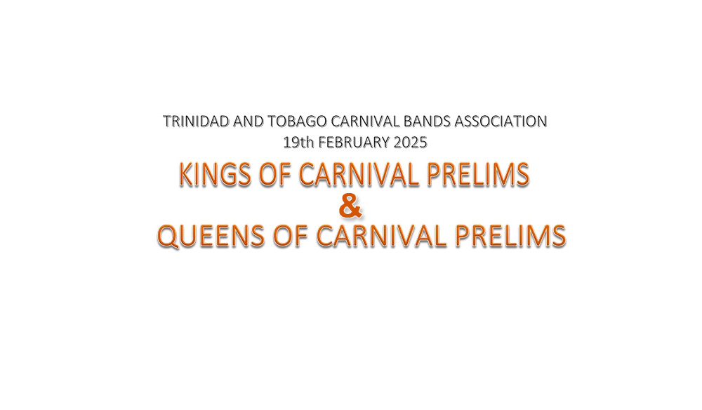 TTCBA Senior Kings and Queens of Carnival prelim results 2025