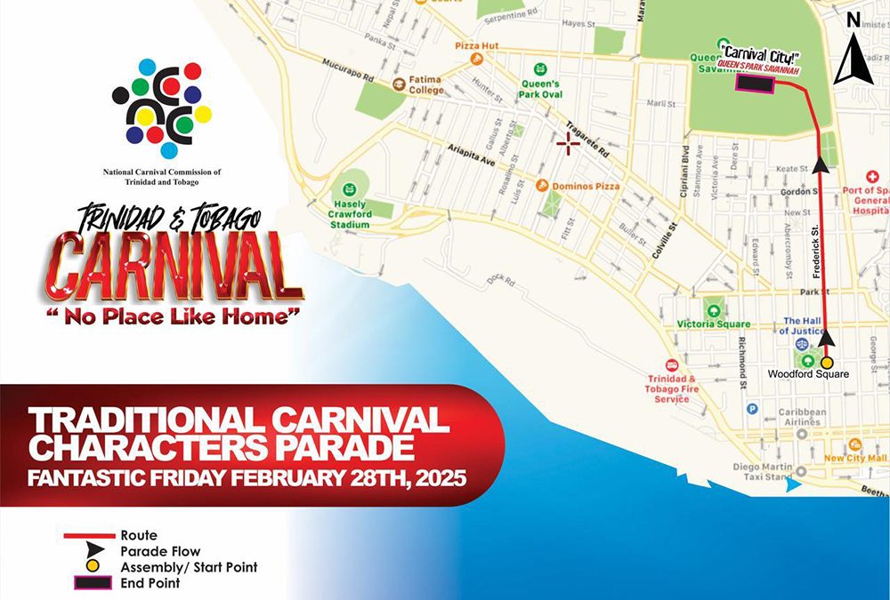 Carnival Parade Route 2025